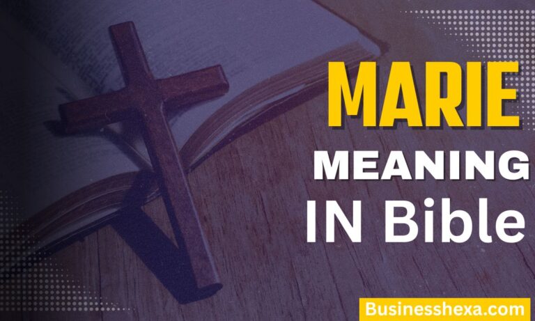 marie meaning in bible