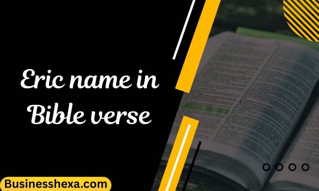 Eric name in Bible verse (1)