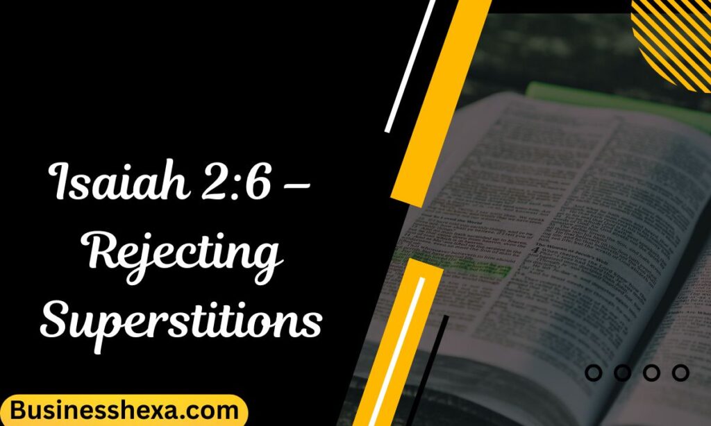 Isaiah 26 – Rejecting Superstitions